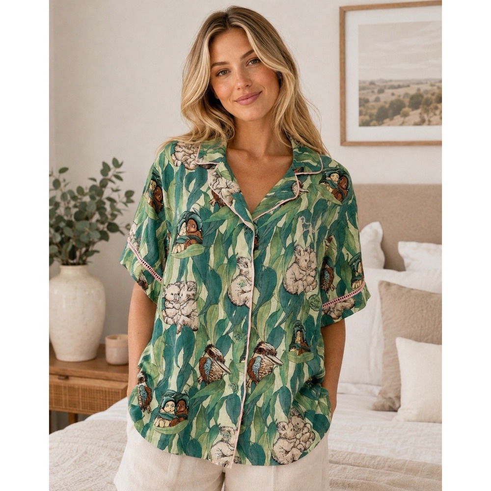 Peter Alexander x May Gibbs Women XS Gumnut Babies Koala Kookaburra Pajama Top